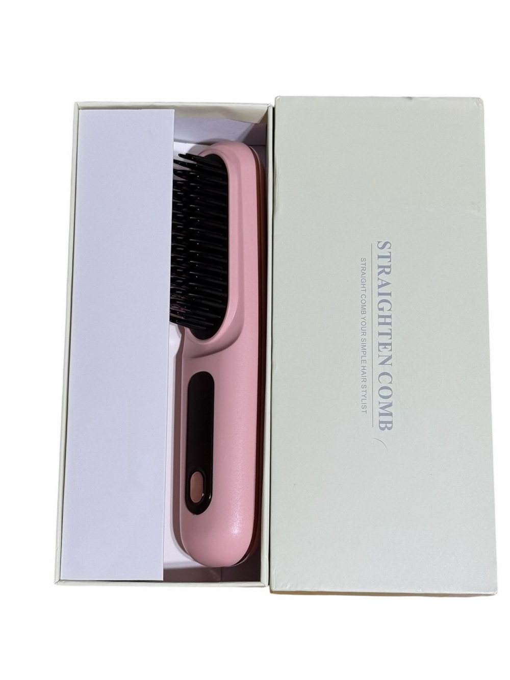 Pink Hair Straightening Brush